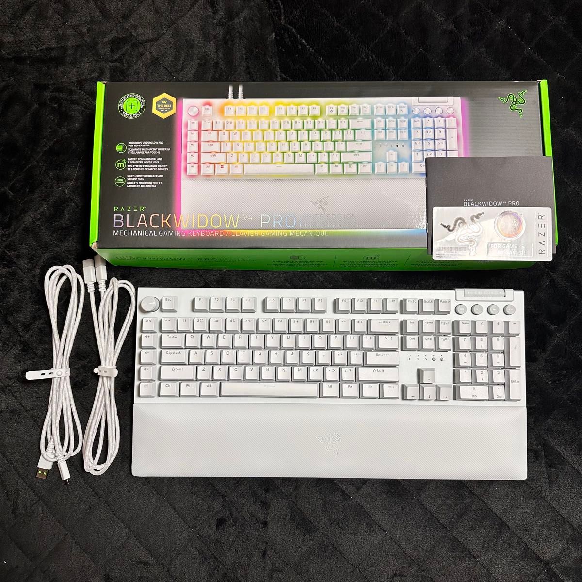Razer BlackWidow V4 Pro Green Switch 白 レイザー ゲーミング Razer BlackWidow V4 Pro Green Switch 白 レイザー ゲーミング