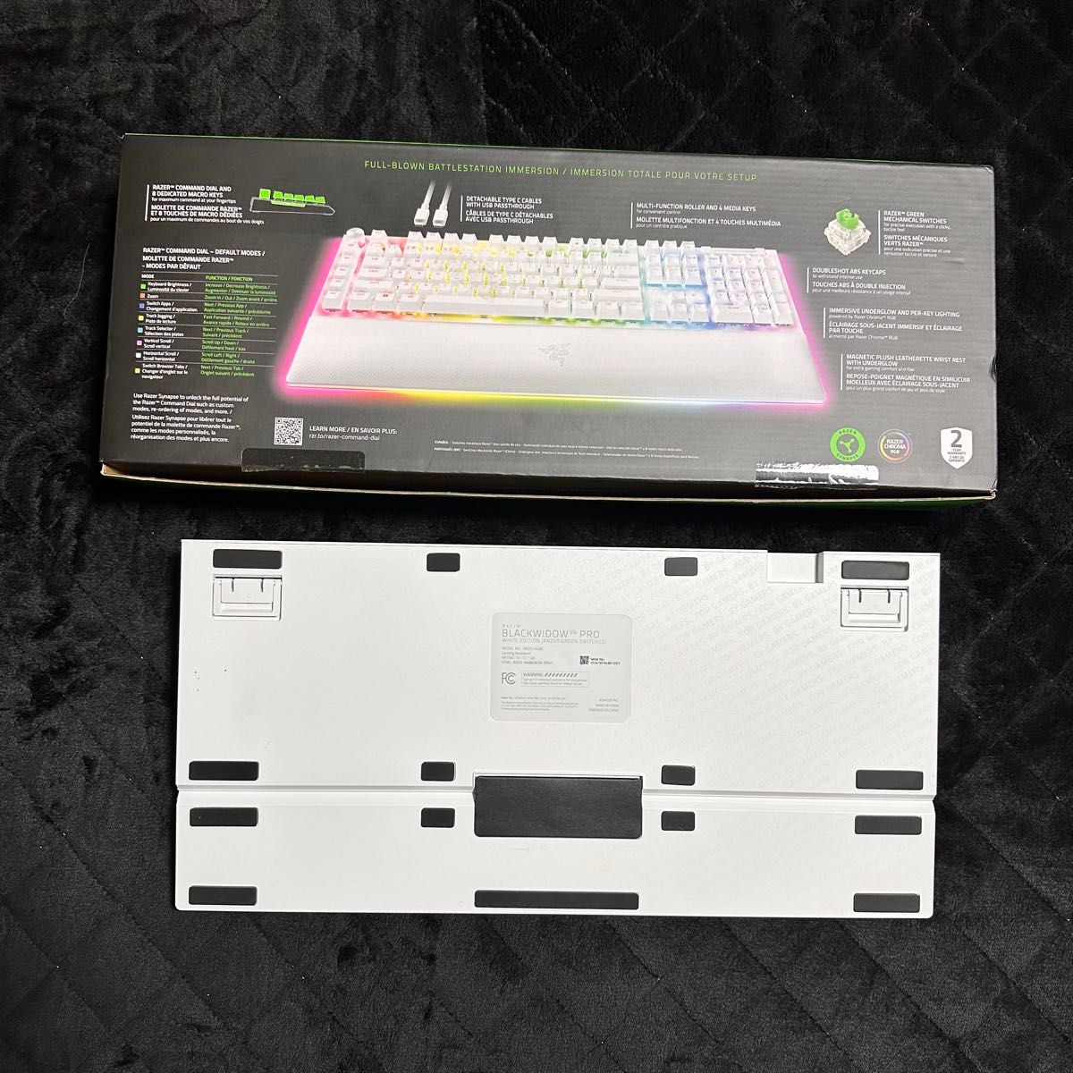 Razer BlackWidow V4 Pro Green Switch 白 レイザー ゲーミング Razer BlackWidow V4 Pro Green Switch 白 レイザー ゲーミング