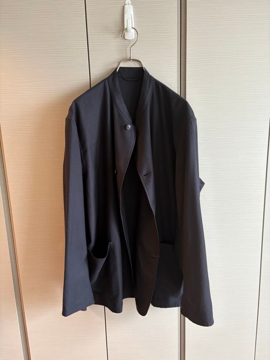 COMOLI 21AW ウールフラノスタンドカラージャケット|Yahoo COMOLI 21AW ウールフラノスタンドカラージャケット|Yahoo