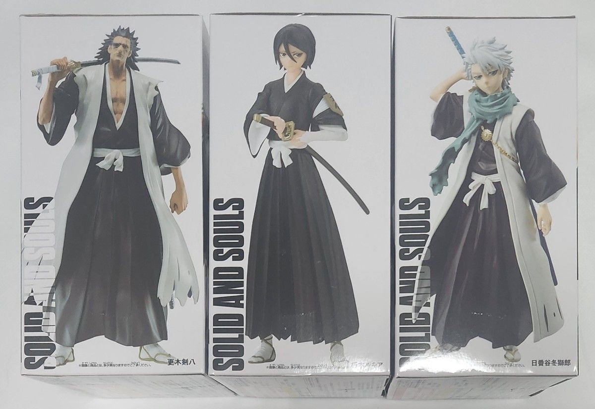 BLEACH 千年血戦篇 SOLID AND SOULS フィギュア 3種セット 更 BLEACH 千年血戦篇 SOLID AND SOULS フィギュア 3種セット 更