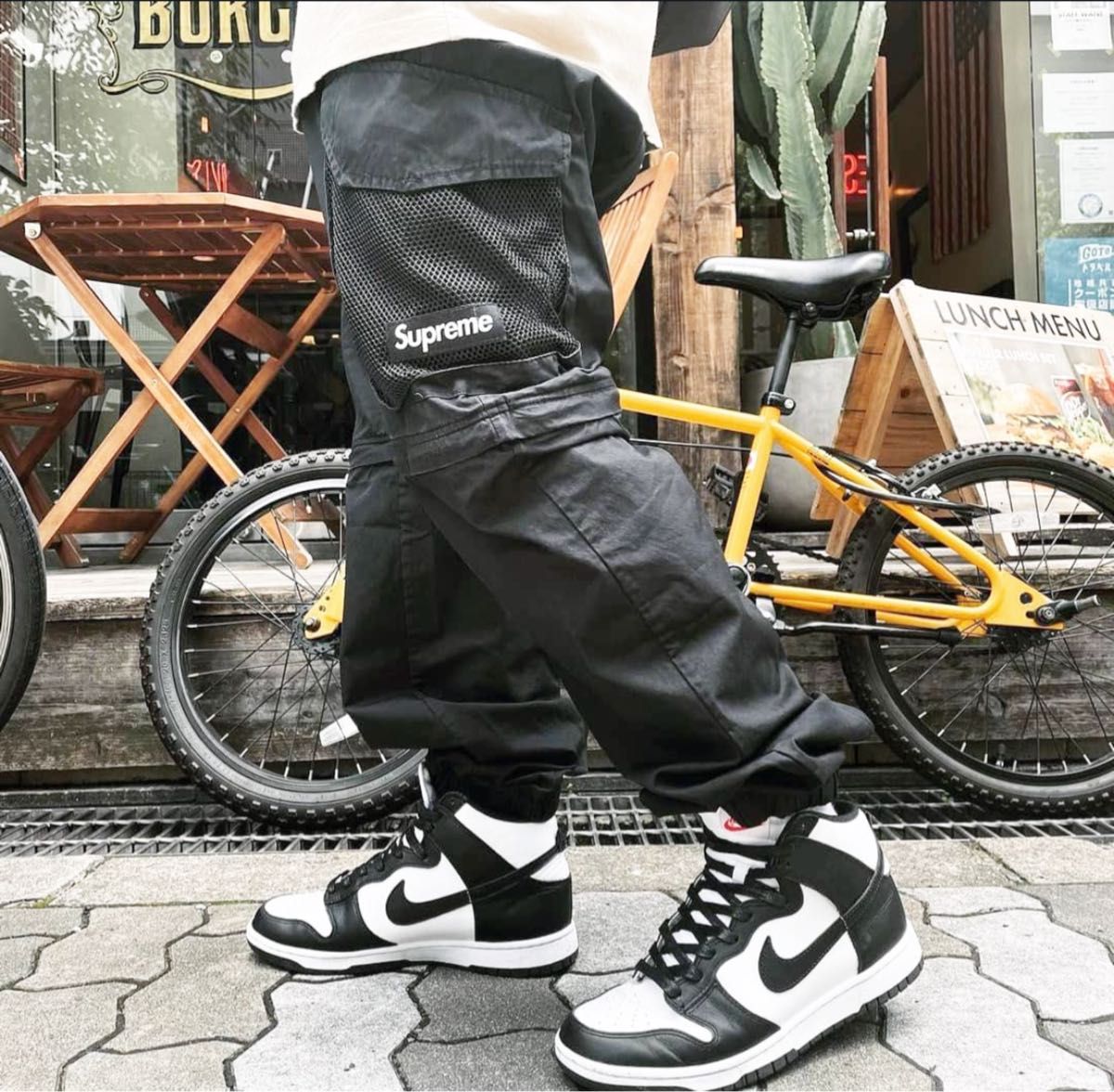着画あり】【Sサイズ】Supreme Mesh Pocket Belted Cargo Pant 着画あり】【Sサイズ】Supreme Mesh Pocket Belted Cargo Pant