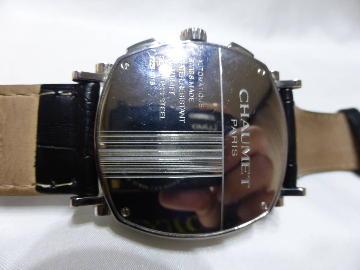CHAUMET* Chaumet Dan ti chronograph W11290-30A self-winding watch men's wristwatch *