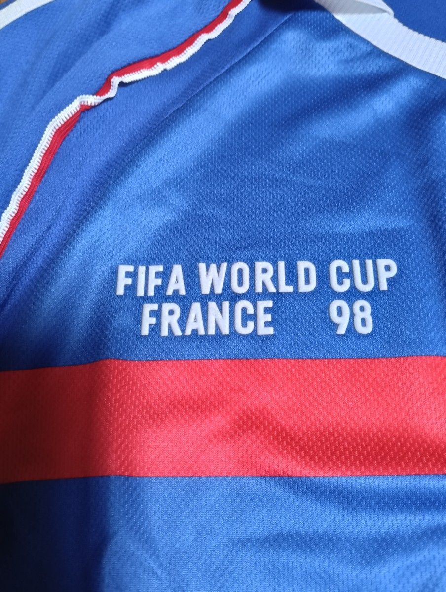 希少】フランス代表98年ユニフォーム フランス大会限定 未使用 希少】フランス代表98年ユニフォーム フランス大会限定 未使用