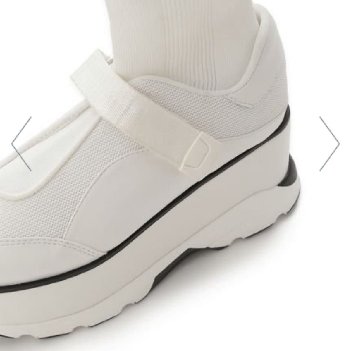 SNIDEL スナイデル ベルクロニットスニーカー 完売品 Sサイズ 未 SNIDEL スナイデル ベルクロニットスニーカー 完売品 Sサイズ 未