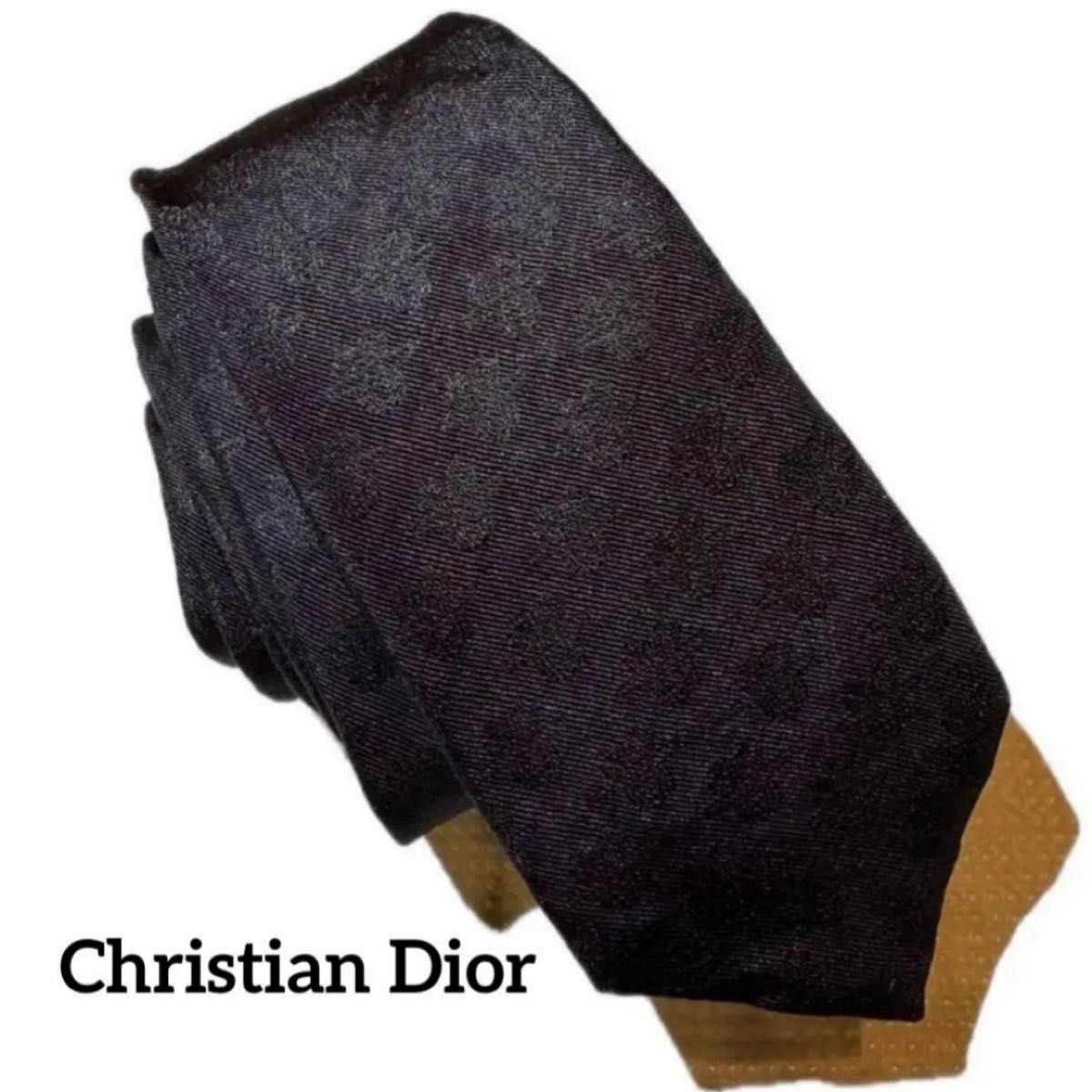 極美品 名作 Christian Dior ディオール ネクタイ ナロータイ 極美品 名作 Christian Dior ディオール ネクタイ ナロータイ