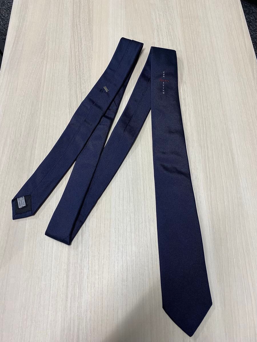 レア Dior HOMME ディオールオム ネクタイ ナロータイ ネイビー レア Dior HOMME ディオールオム ネクタイ ナロータイ ネイビー