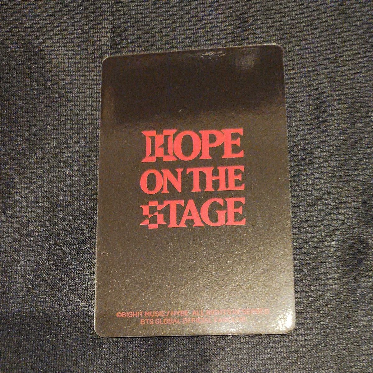 j-hope Tour 'HOPE ON THE STAGE' in JAPAN』特典トレカ j-hope Tour 'HOPE ON THE STAGE' in JAPAN』特典トレカ