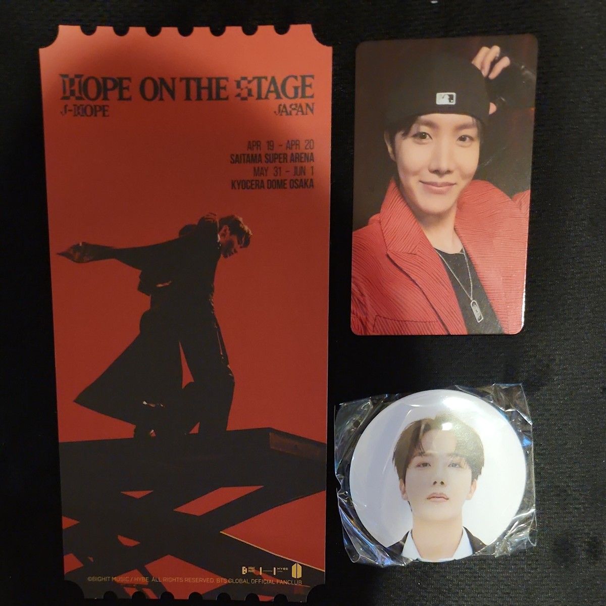 j-hope Tour 'HOPE ON THE STAGE' in JAPAN』特典トレカ j-hope Tour 'HOPE ON THE STAGE' in JAPAN』特典トレカ