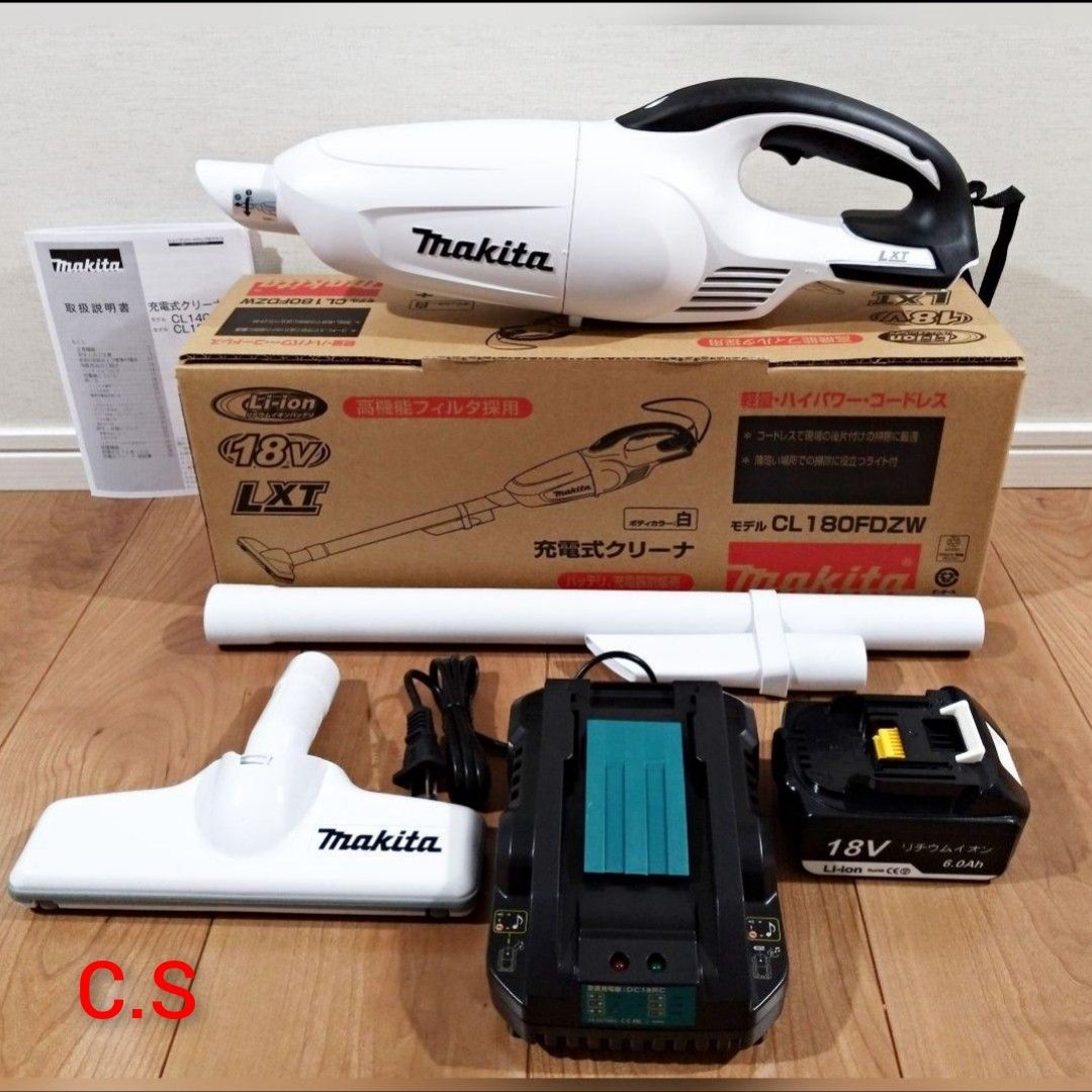 新品・未使用 マキタ 18V充電式クリーナー セット 掃除機 CL180 新品・未使用 マキタ 18V充電式クリーナー セット 掃除機 CL180