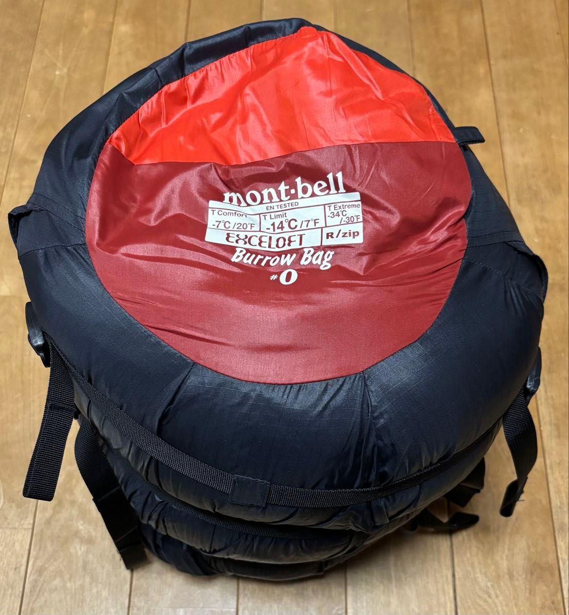 美品】モンベル(mont-bell) バロウバッグ #0 シュラフ 寝袋 美品】モンベル(mont-bell) バロウバッグ #0 シュラフ 寝袋