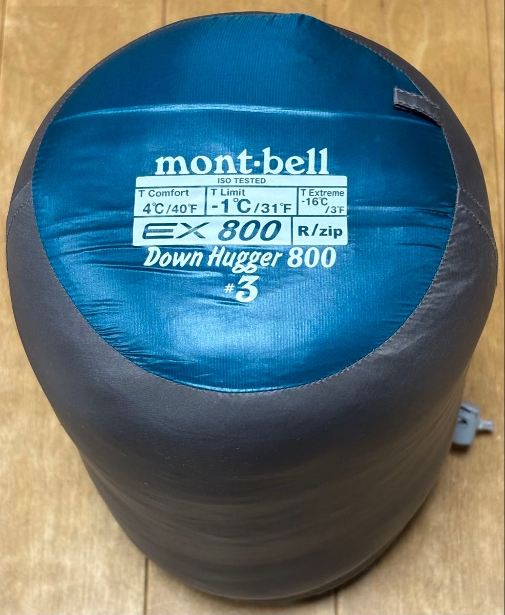 美品】モンベル(mont-bell) ダウンハガー800 #3 寝袋 シュラフ 美品】モンベル(mont-bell) ダウンハガー800 #3 寝袋 シュラフ
