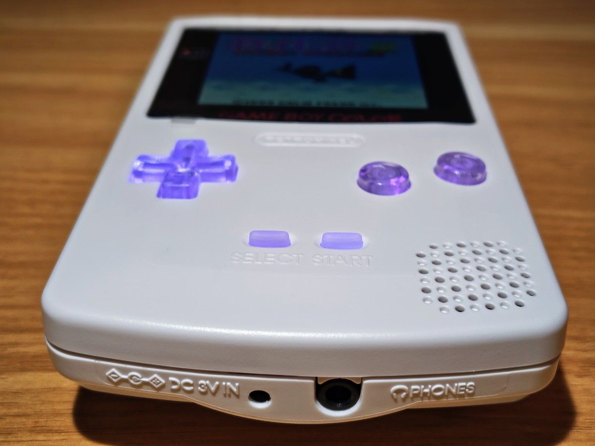 ゲームボーイカラー ホワイト OLED液晶(有機EL) LEDボタン ゲームボーイカラー ホワイト OLED液晶(有機EL) LEDボタン