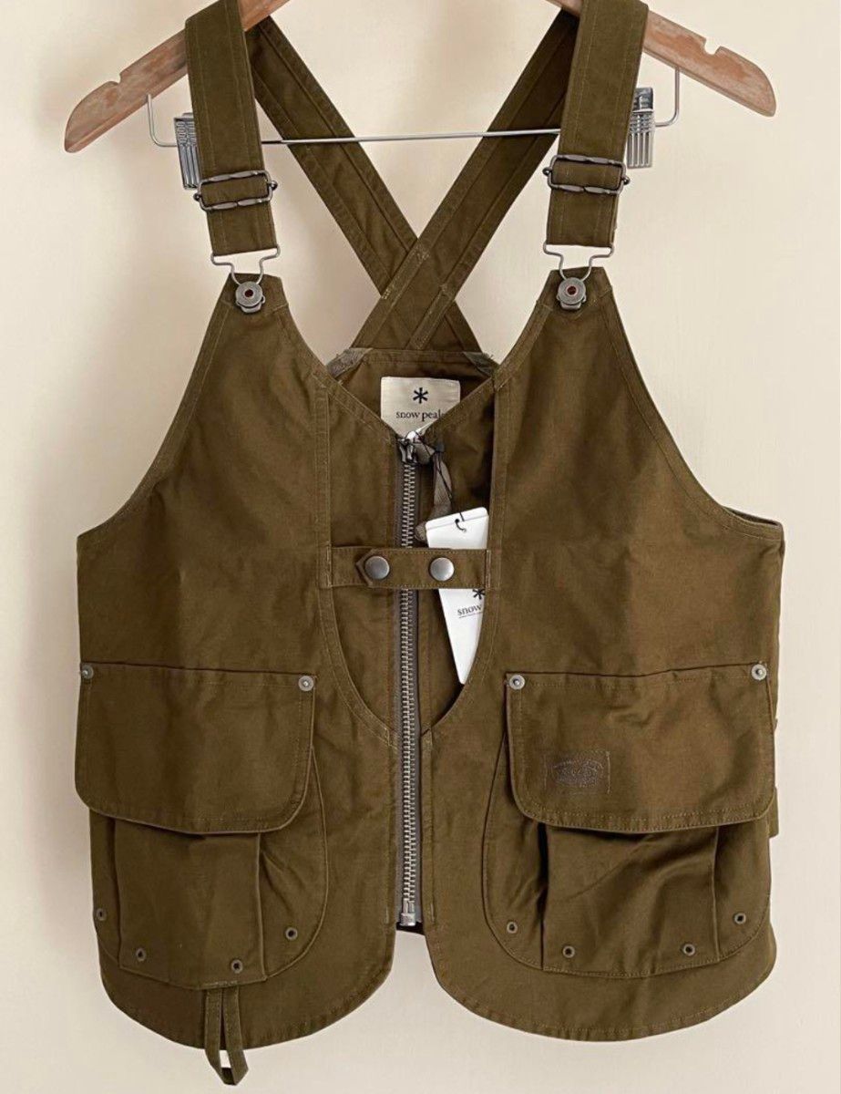 スノーピーク】TAKIBI Canvas Vest olive Lサイズ|Yahoo!フリマ スノーピーク】TAKIBI Canvas Vest olive Lサイズ|Yahoo!フリマ