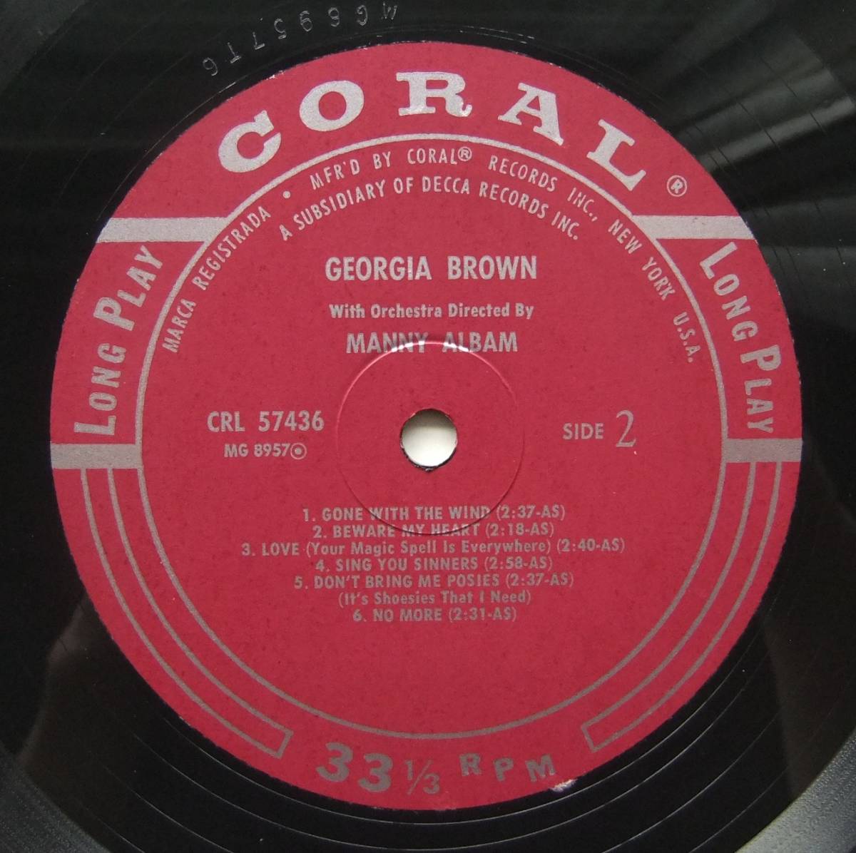 ◆ GEORGIA BROWN ◆ Coarl CRL 57436 (red) ◆ V_画像4
