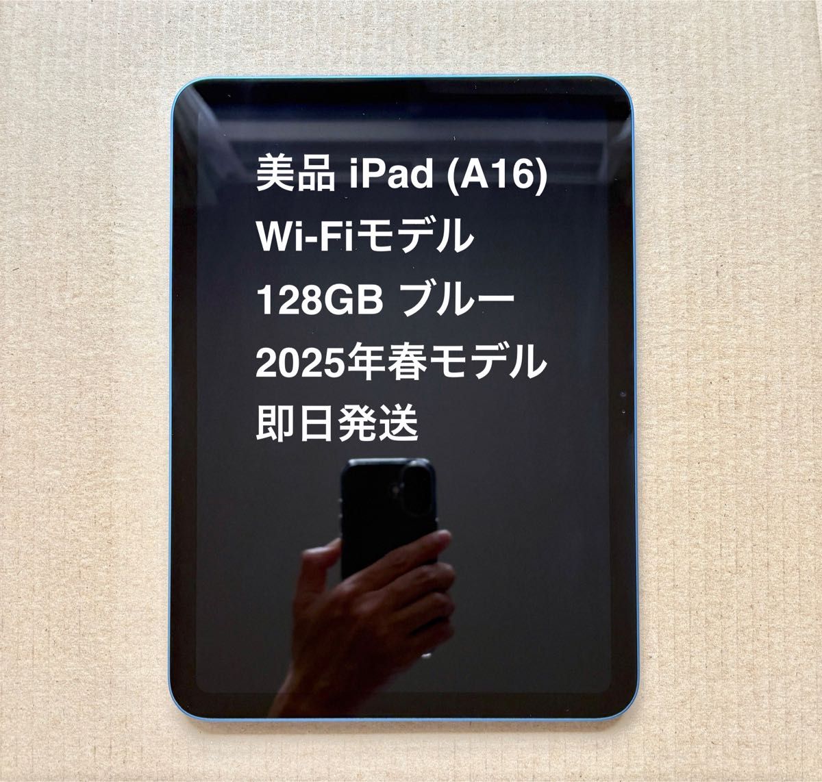 美品 iPad A16 128GB Wi-Fiモデル ブルー 2025年春モデル 即日 美品 iPad A16 128GB Wi-Fiモデル ブルー 2025年春モデル 即日