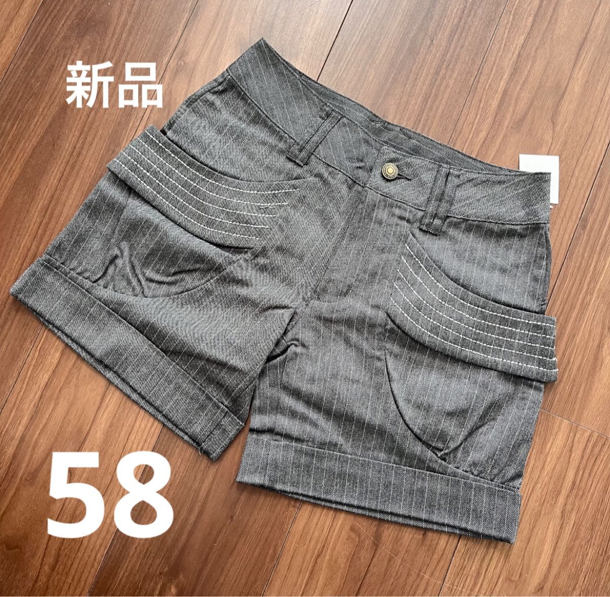 新品 ショート パンツ ストライプ 58 グレー|Yahoo!フリマ(旧 新品 ショート パンツ ストライプ 58 グレー|Yahoo!フリマ(旧