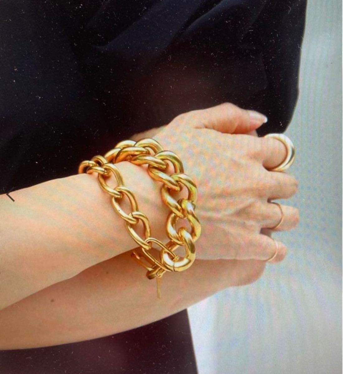 未使用品 PERRINE TAVERNITI ゴールド チェーンブレスレット 未使用品 PERRINE TAVERNITI ゴールド チェーンブレスレット