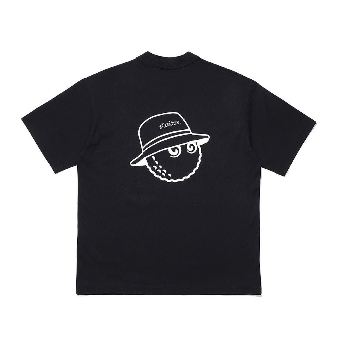 黒色XL マルボンゴルフ モックネック Tシャツ 半袖 メンズウェア 黒色XL マルボンゴルフ モックネック Tシャツ 半袖 メンズウェア