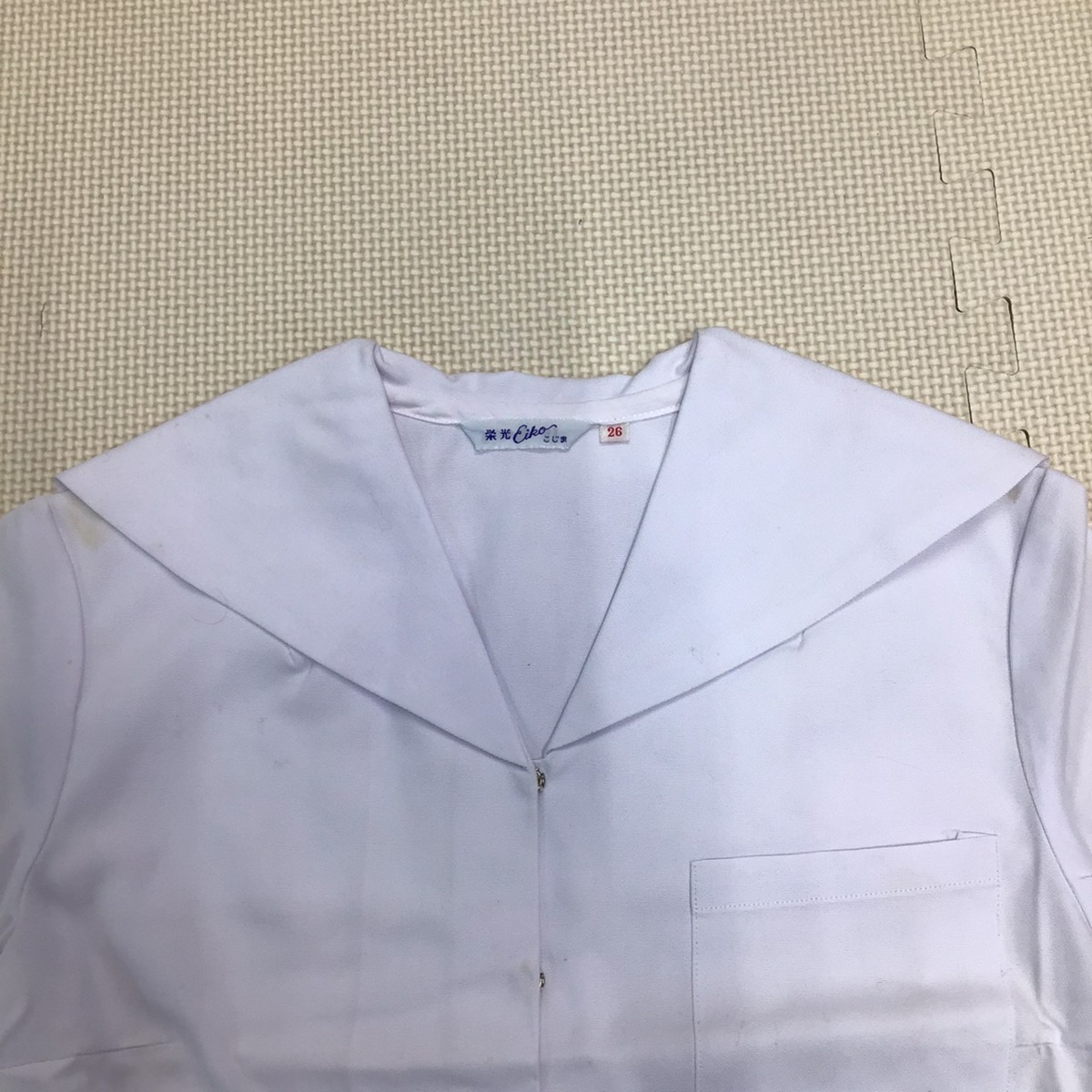 FK-120 (中古) 試作品 セーラー服 1枚 /26/栄光こじま/半袖/夏服/制服/小学校/小学生/中学校/女子学生/学生/学生服_画像2