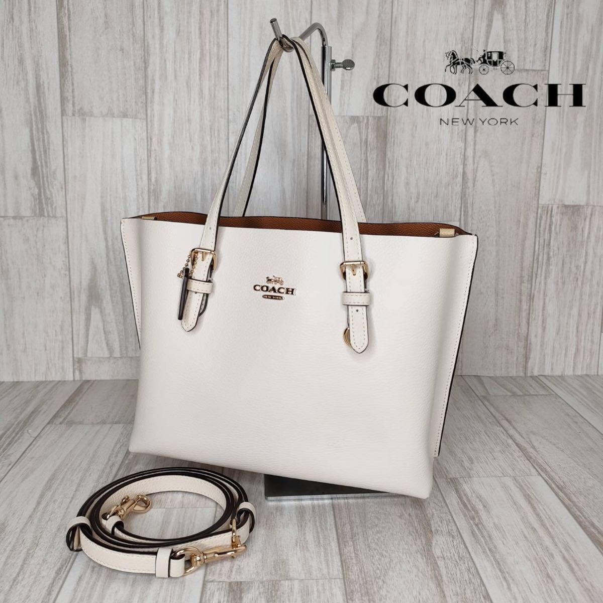 COACH コーチ レザー 2WAY ハンドバッグ ショルダーバッグ 45 COACH コーチ レザー 2WAY ハンドバッグ ショルダーバッグ 45