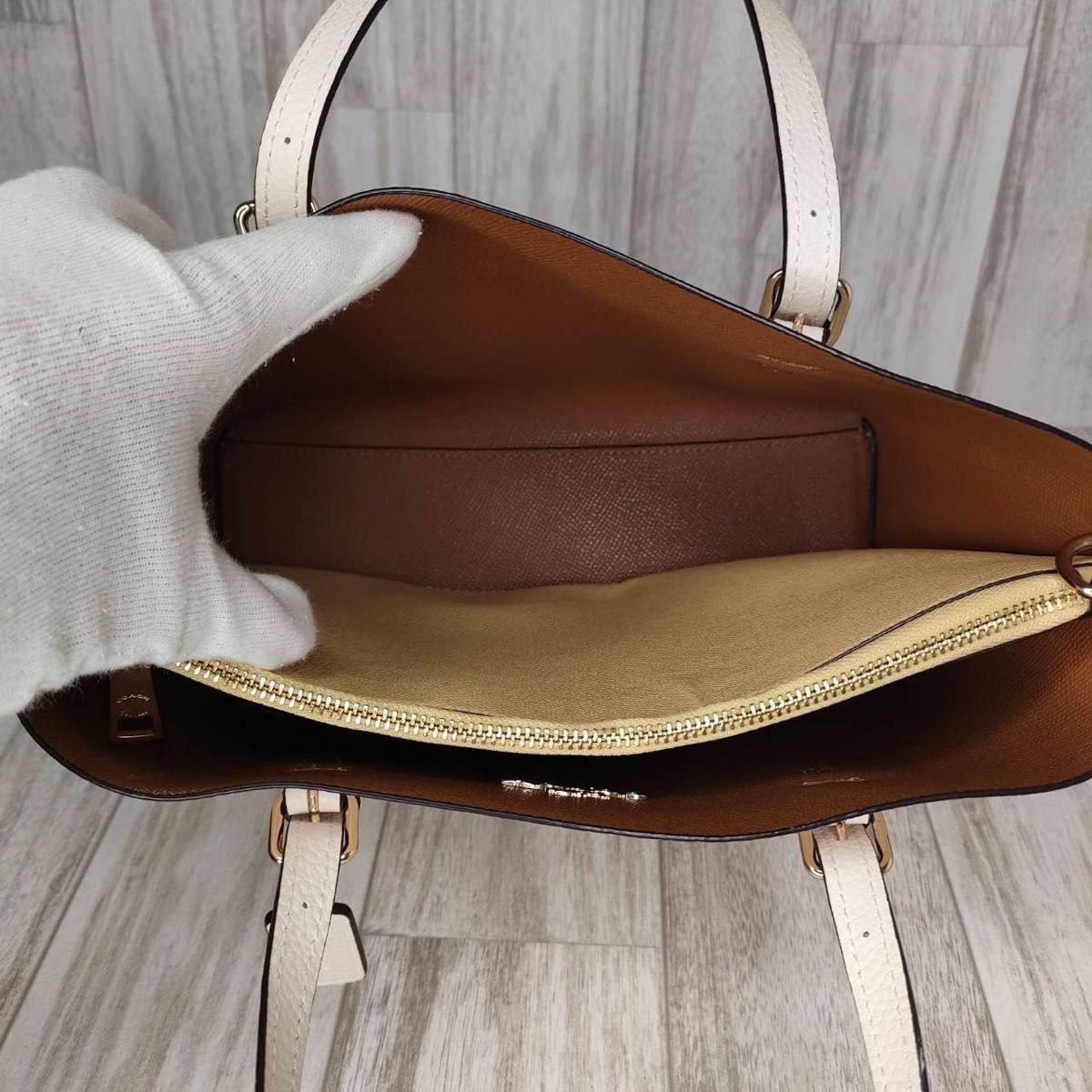 COACH コーチ レザー 2WAY ハンドバッグ ショルダーバッグ 45 COACH コーチ レザー 2WAY ハンドバッグ ショルダーバッグ 45