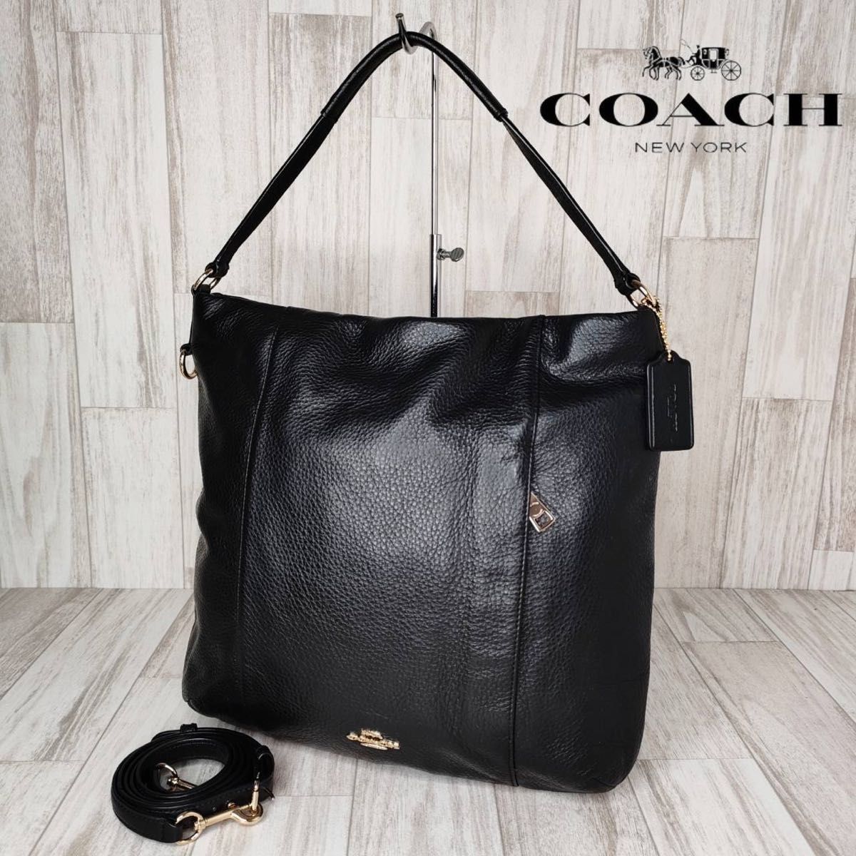 COACH コーチ レザー 2WAY ハンドバッグ ショルダーバッグ 55 COACH コーチ レザー 2WAY ハンドバッグ ショルダーバッグ 55