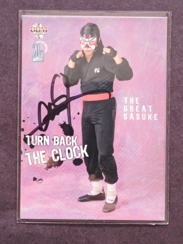 BBM プロレスカード 直筆サインカード グレートサスケ