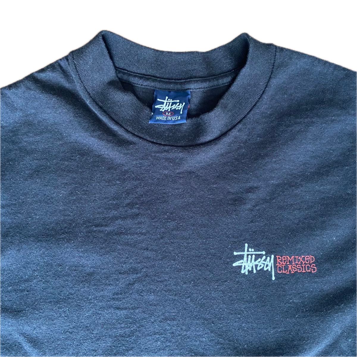 レア 90s 紺タグ USA製 ステューシー ハーレー Tシャツ ブラック レア 90s 紺タグ USA製 ステューシー ハーレー Tシャツ ブラック