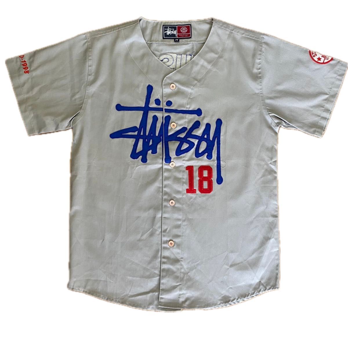 90s OLD STUSSY オールドステューシー ベースボールシャツ big4 90s OLD STUSSY オールドステューシー ベースボールシャツ big4