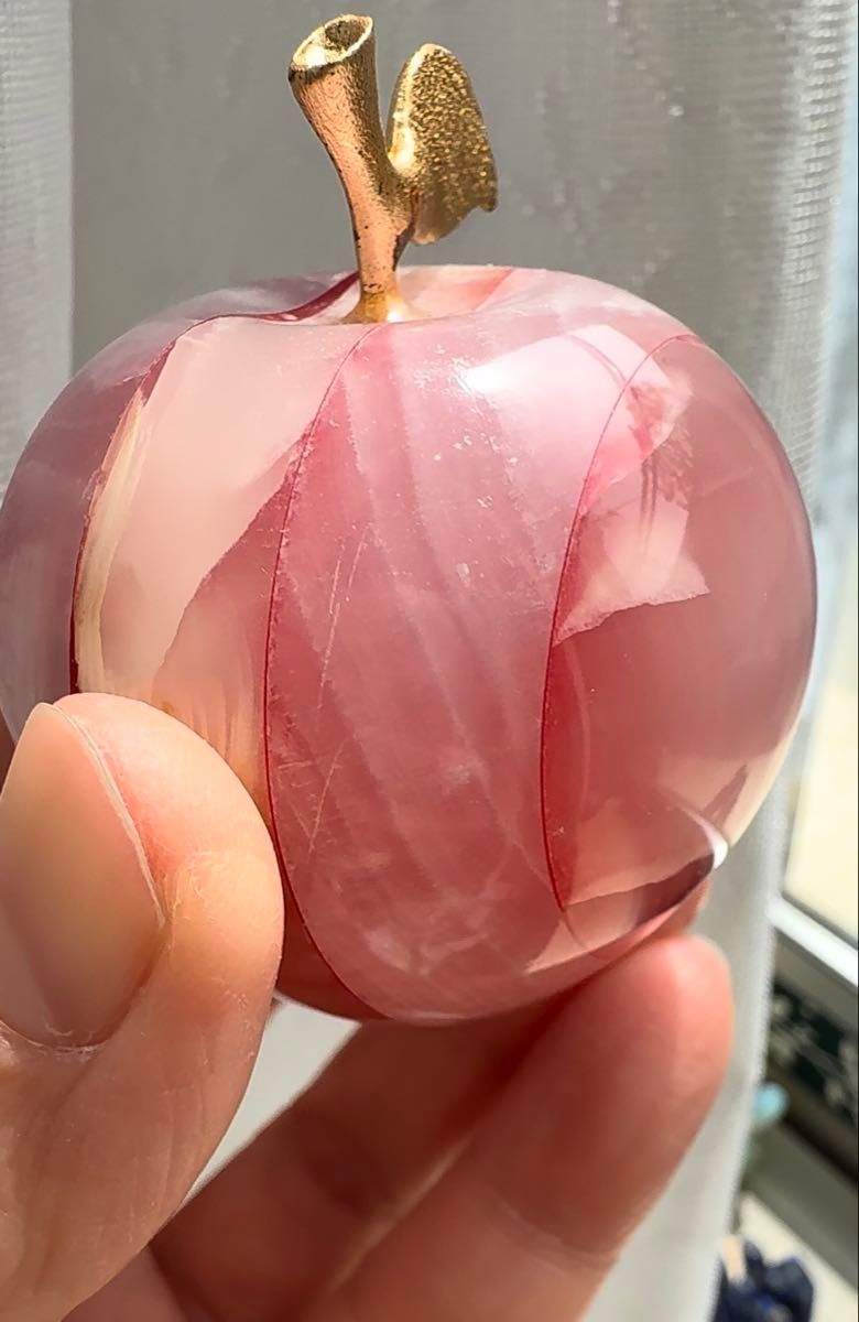 オニックス ピンク リンゴ 着色 天然石