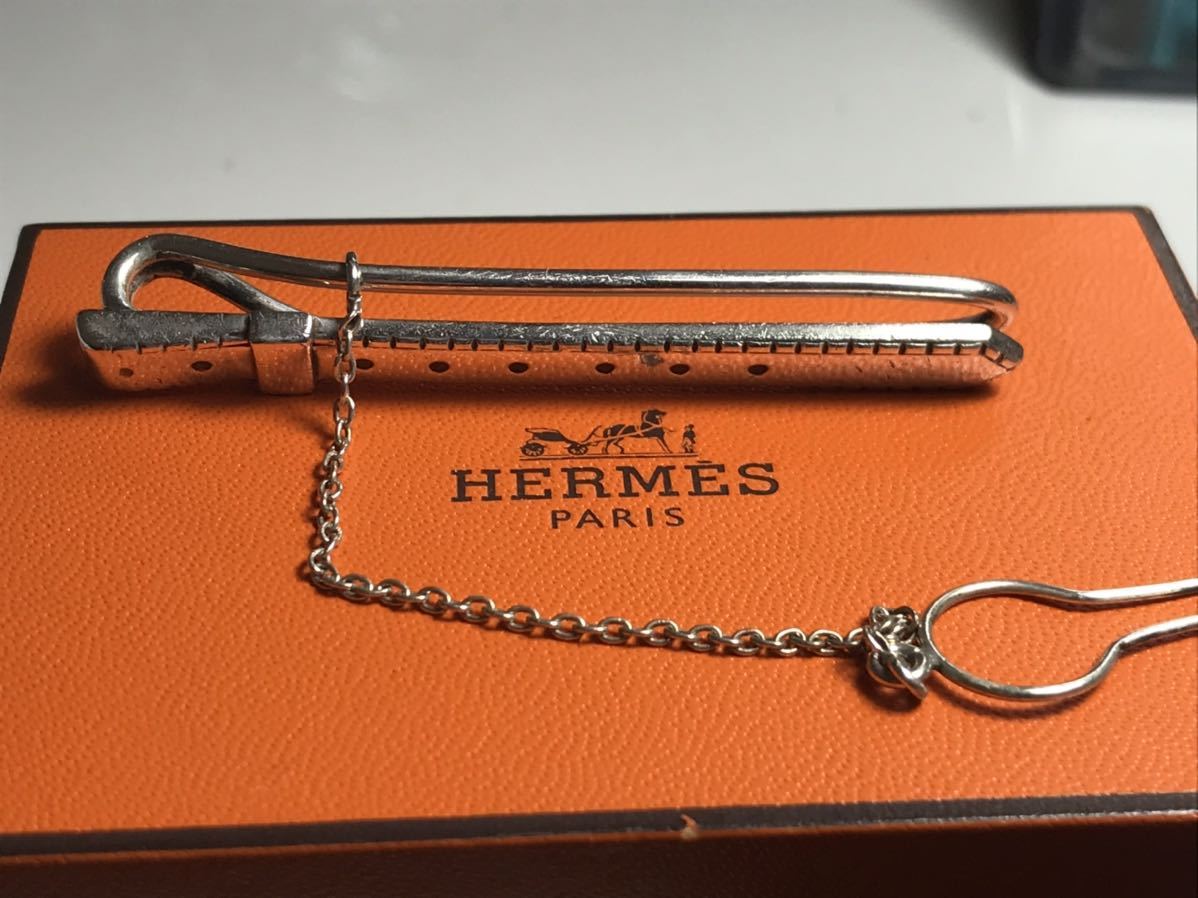  Hermes галстук булавка булавка для галстука Thai балка HERMES