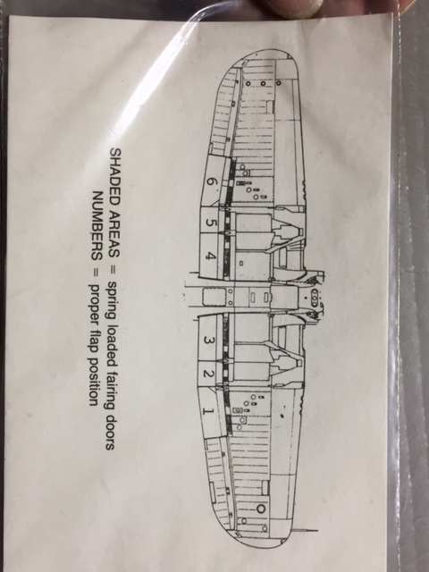 ◎改造パーツ　F4U コルセア用　ダウンフラップ　1/48 レジン製　　＄PARV PS_画像2