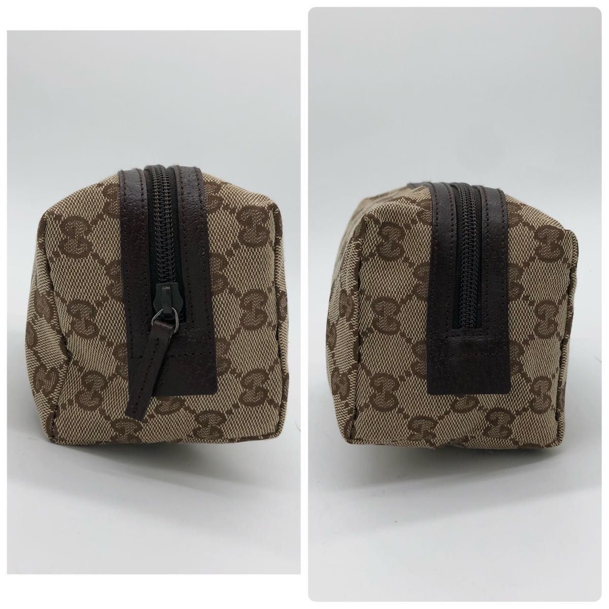 極美品】GUCCI グッチ ポーチ 小物入れ 化粧ポーチ GG柄 極美品】GUCCI グッチ ポーチ 小物入れ 化粧ポーチ GG柄