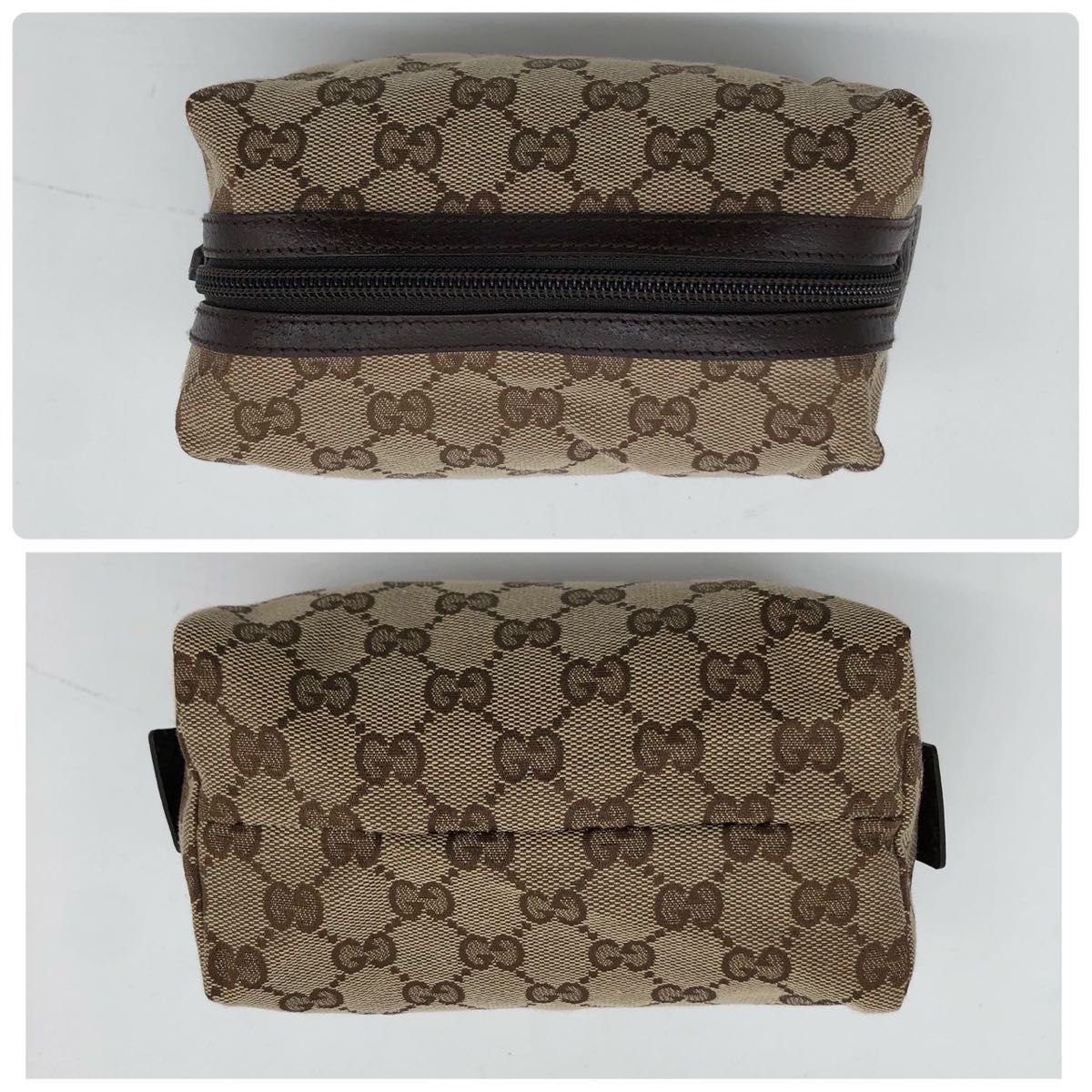 極美品】GUCCI グッチ ポーチ 小物入れ 化粧ポーチ GG柄 極美品】GUCCI グッチ ポーチ 小物入れ 化粧ポーチ GG柄