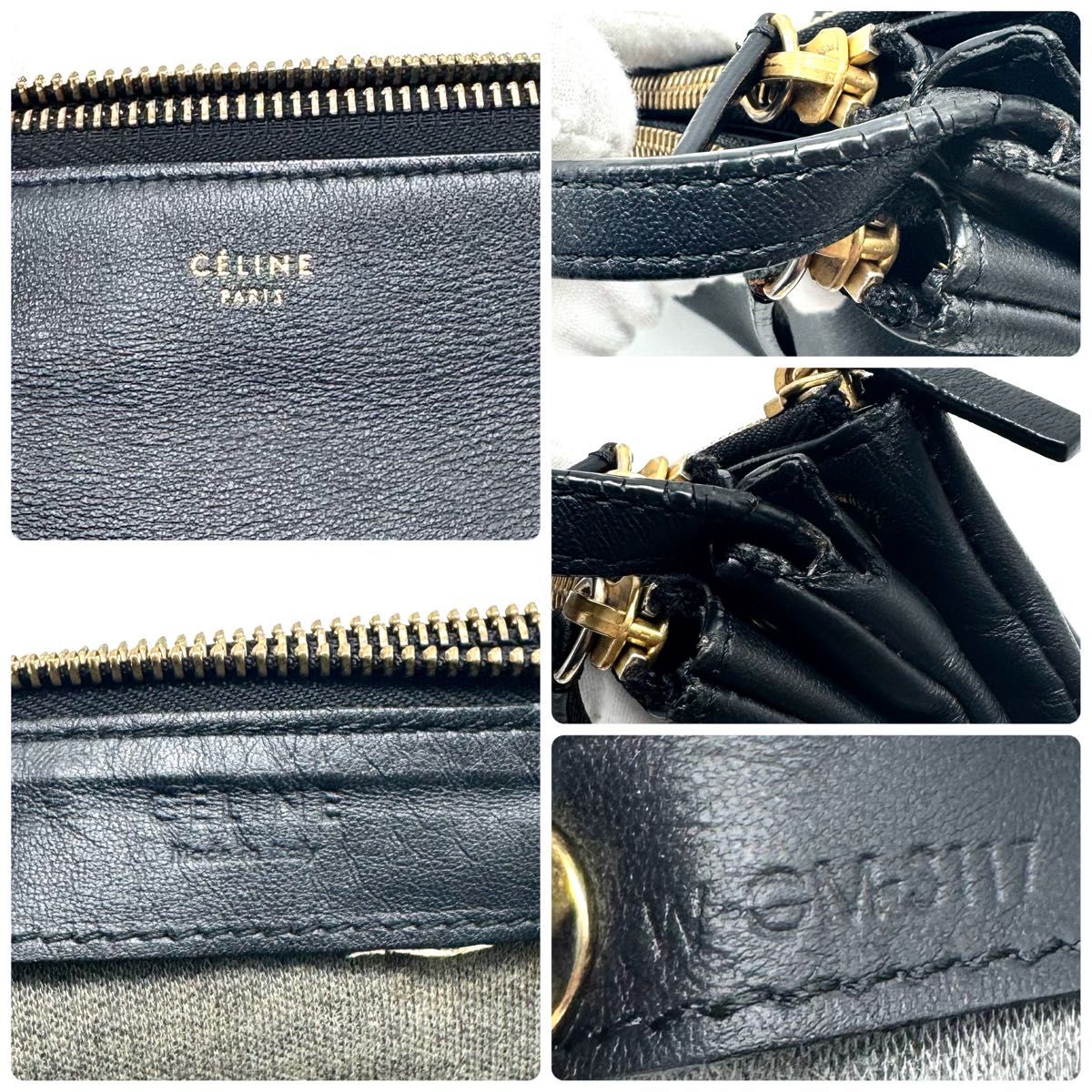 良品】 CELINE セリーヌ トリオ スモール ショルダーバッグ 旧 良品】 CELINE セリーヌ トリオ スモール ショルダーバッグ 旧