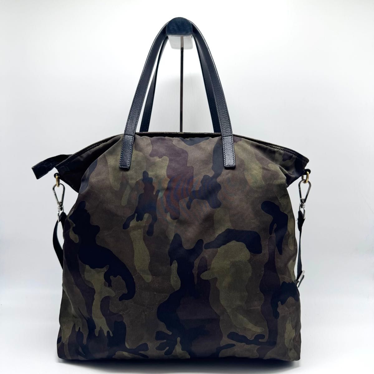 美品】PRADA プラダ 2way トートバッグ ショルダーバッグ 肩掛け 美品】PRADA プラダ 2way トートバッグ ショルダーバッグ 肩掛け