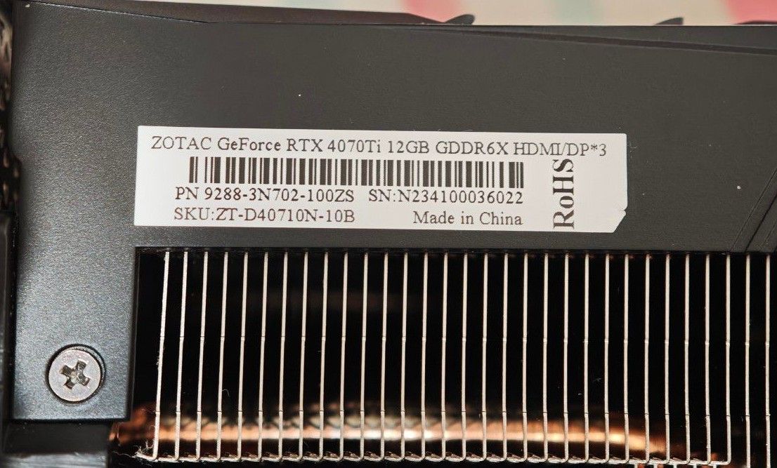 ZOTAC GeForce RTX 4070Ti 12GB ジャンク|Yahoo!フリマ(旧 ZOTAC GeForce RTX 4070Ti 12GB ジャンク|Yahoo!フリマ(旧