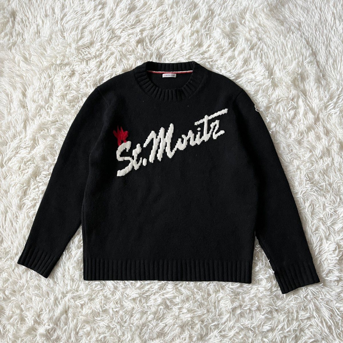 MONCLER モンクレール StMoritz 長袖 セーター ニット 黒 XS MONCLER モンクレール StMoritz 長袖 セーター ニット 黒 XS