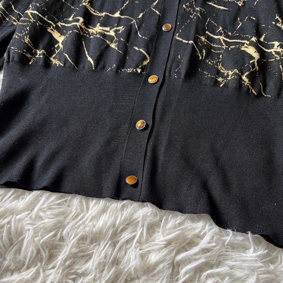 HERMES エルメス カーディガン ニット シルク100% 黒 ブラック HERMES エルメス カーディガン ニット シルク100% 黒 ブラック