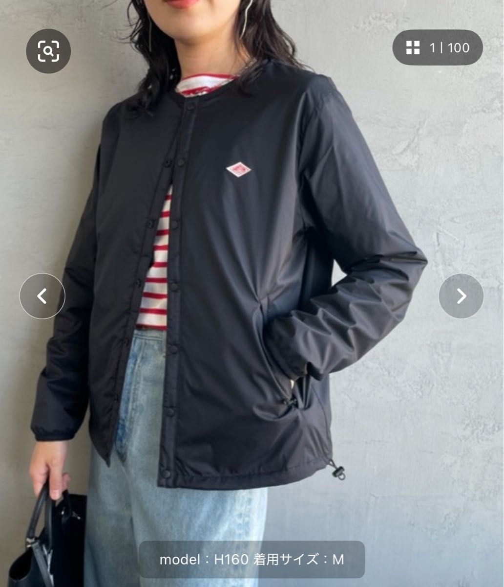 DANTON ダントン ナイロンタフタ インサレーションノーカラー DANTON ダントン ナイロンタフタ インサレーションノーカラー