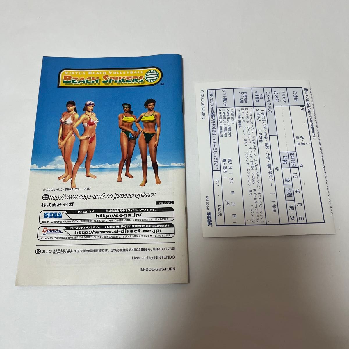 ゲームキューブ ソフト ビーチスパイカーズ 動作確認済み 即購入