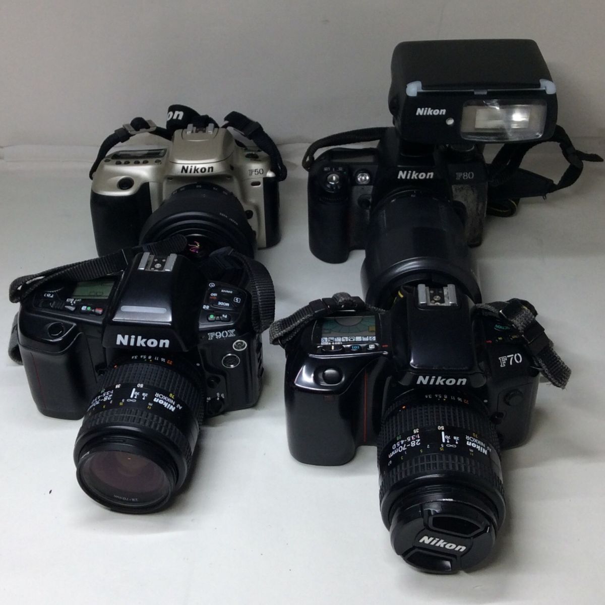 未点検・未清掃】Nikon F50 / F70 / F80 / F90X フィルム一眼 未点検・未清掃】Nikon F50 / F70 / F80 / F90X フィルム一眼