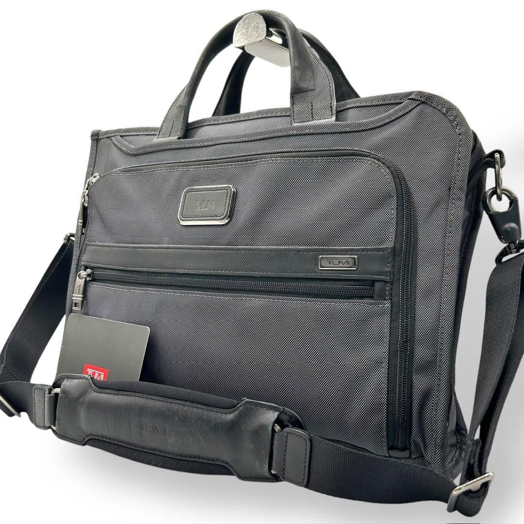 良品 1564 TUMI ALPHA3 ビジネスバッグ 2way スリム グレー 良品 1564 TUMI ALPHA3 ビジネスバッグ 2way スリム グレー