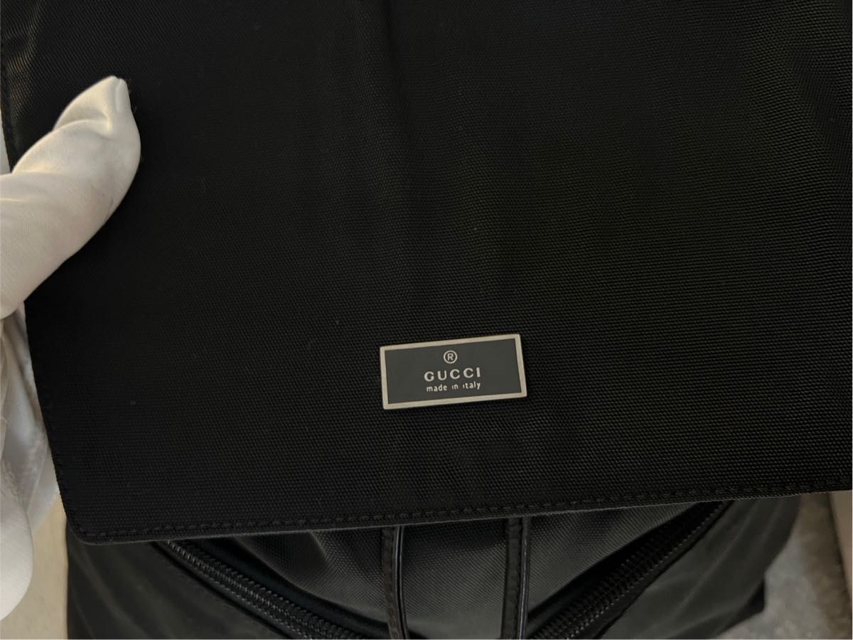 正規品 グッチ リュックサック 巾着 バッグ レザー×キャンバス 正規品 グッチ リュックサック 巾着 バッグ レザー×キャンバス