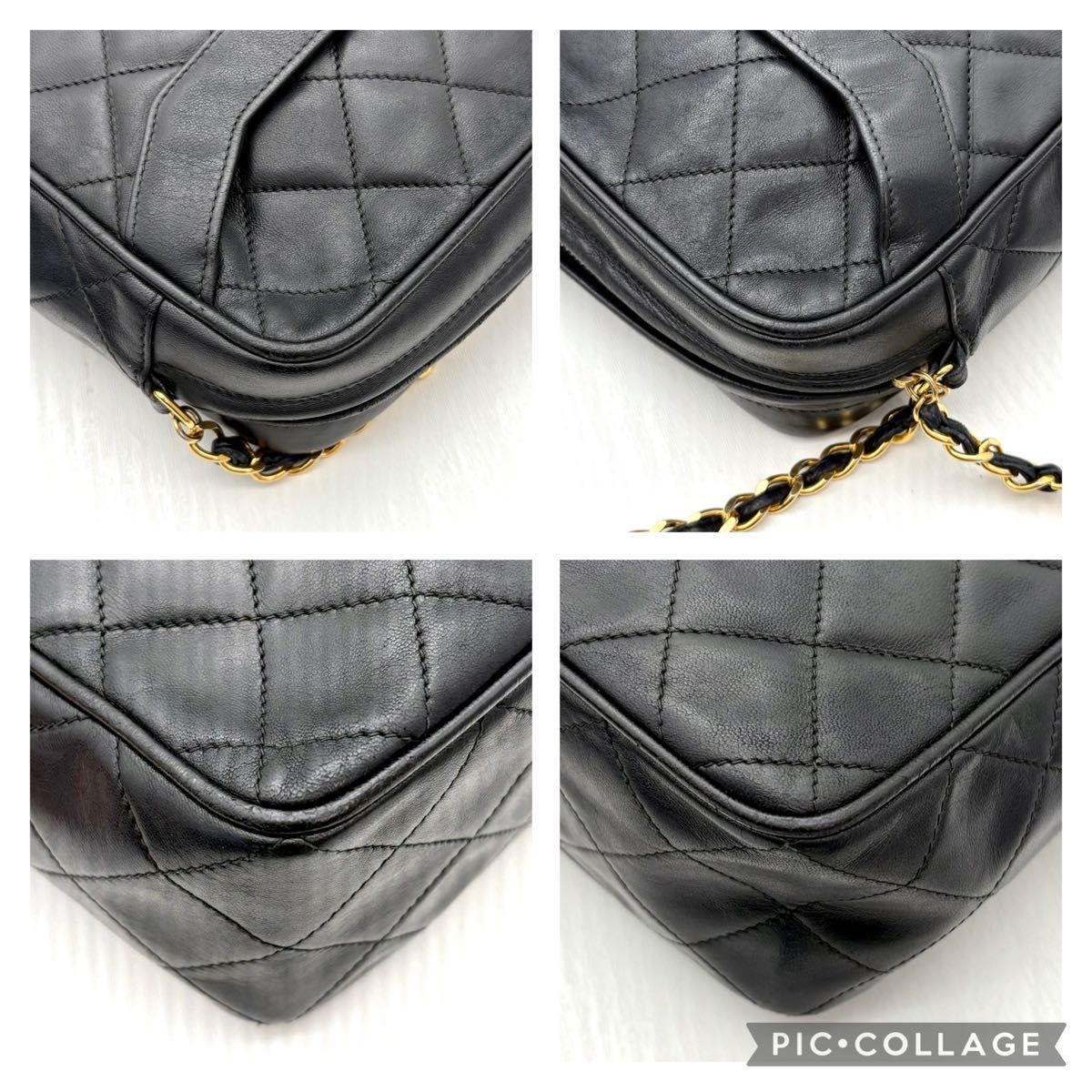極美品 シャネルCHANELラムスキンココ フリンジ付ショルダー 極美品 シャネルCHANELラムスキンココ フリンジ付ショルダー