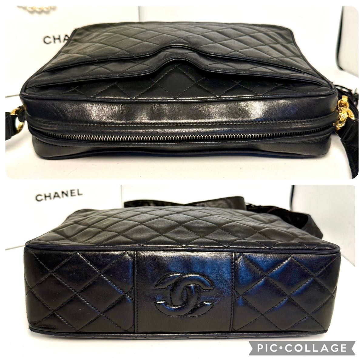 極美品 シャネルCHANELラムスキンココ フリンジ付ショルダー 極美品 シャネルCHANELラムスキンココ フリンジ付ショルダー