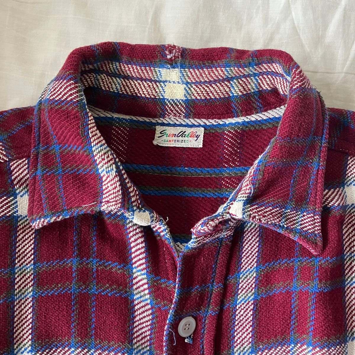 vintage Sun Valley ヘビーネルシャツ マチ付き ビンテージ vintage Sun Valley ヘビーネルシャツ マチ付き ビンテージ