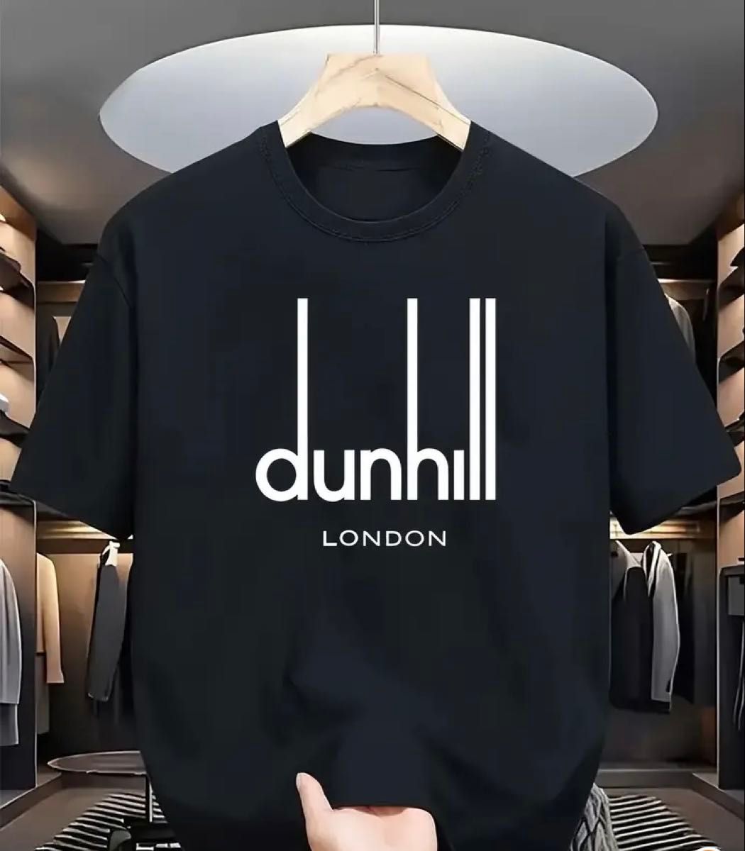 ダンヒルブランドTシャツ ブラック サイズL 定価25000 Tシャツ ダンヒルブランドTシャツ ブラック サイズL 定価25000 Tシャツ