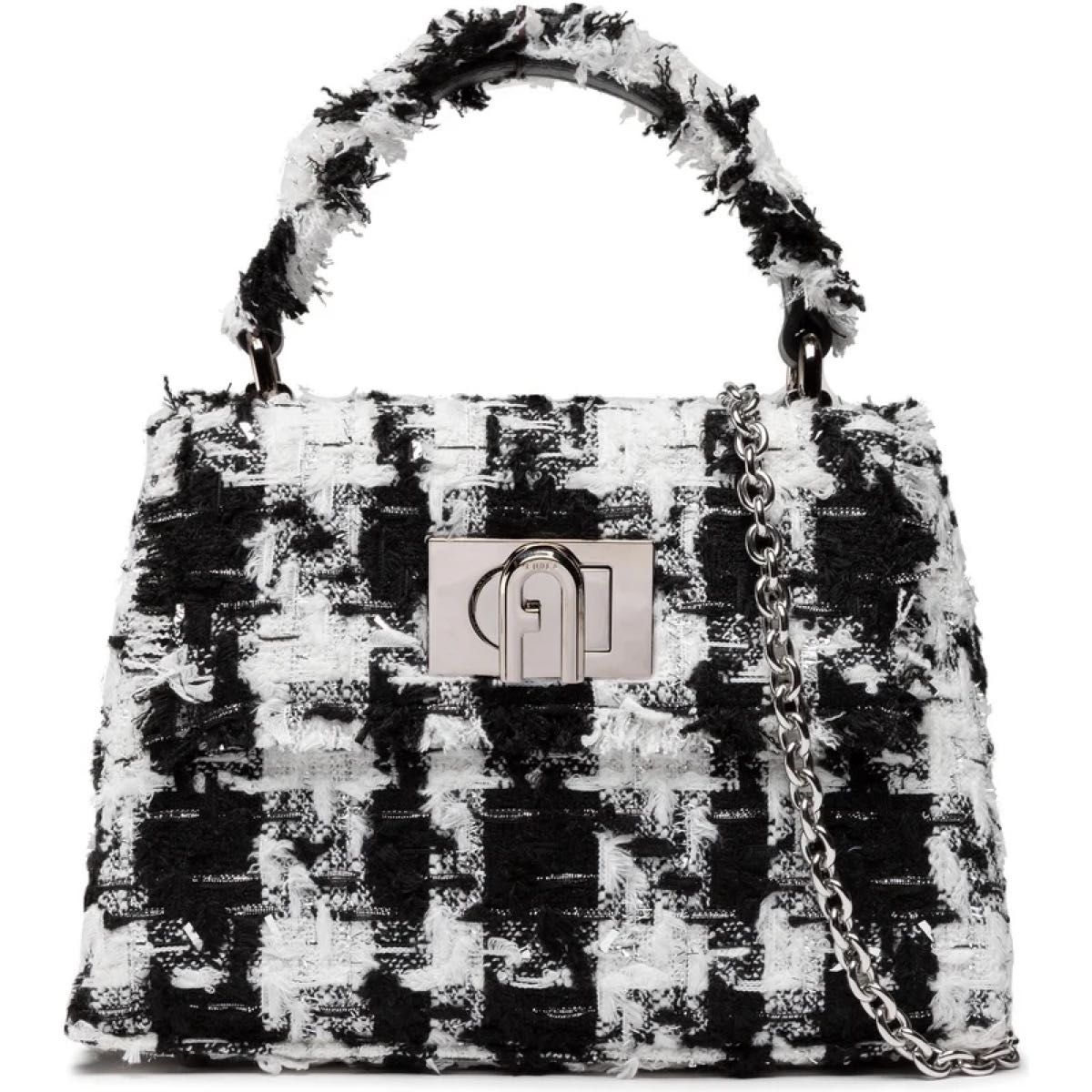 新品 未使用 FURLA ショルダーバッグ 2WAY ツイード ハンドバッグ フルラ FURLA ハンドバッグ 2WAYバッグ ショルダーバッグ バッグ