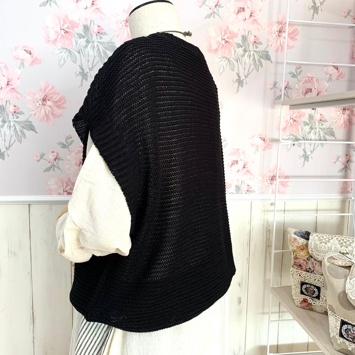 新品 激安 ロングベスト ニットベスト ベスト 黒 ベストセーター 新品 激安 ロングベスト ニットベスト ベスト 黒 ベストセーター